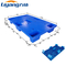 Niebieskie plastikowe palety HDPE z litego blatu wykonane z przetworzonego plastiku