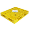 PP HDPE Żółte plastikowe palety do układania w stosy 100% dziewiczego materiału