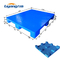 1200 * 1000 * 150 mm Plastikowe palety wysyłkowe Niebieska solidna górna paleta do regałów