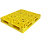 Lekka paleta z siatki HDPE Żółte plastikowe palety 120x100x15cm