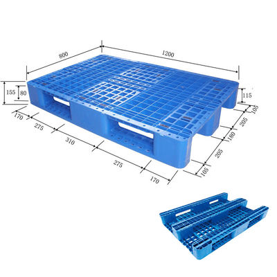 Heavy Duty Industrial Trwałe regały Hdpe Wzmocniona stalowa paleta z tworzywa sztucznego Euro