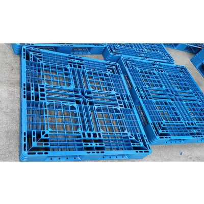 100% dziewiczy materiał Higieniczna paleta z tworzywa sztucznego 1100 * 1100 mm wzmocniona stalą o dużej wytrzymałości