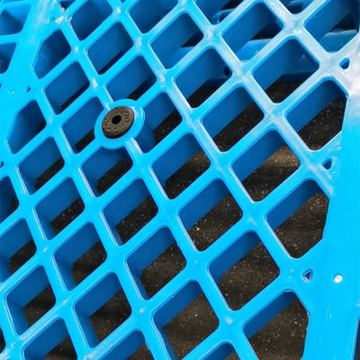 100% dziewiczy materiał Higieniczna paleta z tworzywa sztucznego 1100 * 1100 mm wzmocniona stalą o dużej wytrzymałości