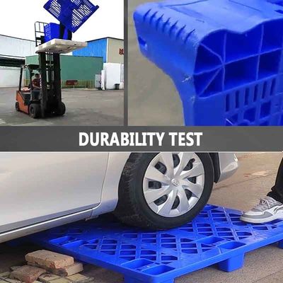 Wytrzymała dwustronna euro duża plastikowa paleta HDPE do układania w stosy dwustronna
