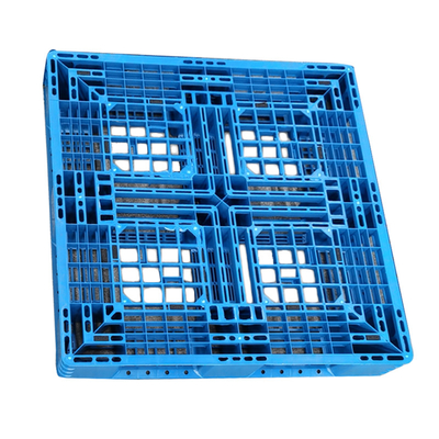 100% dziewiczy materiał Higieniczna paleta z tworzywa sztucznego 1100 * 1100 mm wzmocniona stalą o dużej wytrzymałości